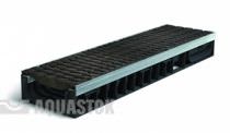 Лоток водоотводный Аквасток пластиковый ЛВП PROFI DN200 H117 E600 комплект