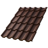 Купить Металлочерепица МП Трамонтана, Валори / Valori 0,5 цвет Brown / Коричневый по отличной цене!