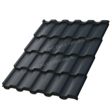 Купить Металлочерепица МП Монтекристо, Пуретан / Puretan 0,5 цвет RAL7024 графит по отличной цене!