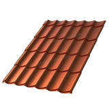 Купить Металлочерепица МП Ламонтерра / Монтеррей, Агнета / Agneta 0,5 цвет Медный по отличной цене!
