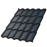 Купить Металлочерепица МП Монтекристо, Викинг / Viking 0,5 цвет RAL7024 графит по отличной цене!