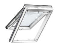 Мансардное окно VELUX PREMIUM Панорамное GPU MK10 0068 78х160см / Белое полиуретановое / пластиковое / ручка сверху и снизу / двухкамерное