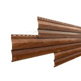 Металлический сайдинг Корабельная доска Ecosteel / Экостил 14х226мм 0,5мм Мореный Дуб