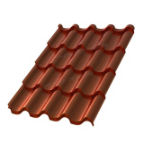 Металлочерепица "Металлочерепица МП Монтерроса, Агнета / Agneta 0,5 цвет Медный" "Металл Профиль"