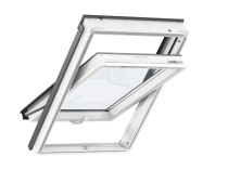 Мансардное окно VELUX Комфорт плюс GLU PK08 0051B 94х140см / Белое полиуретановое / ручка снизу